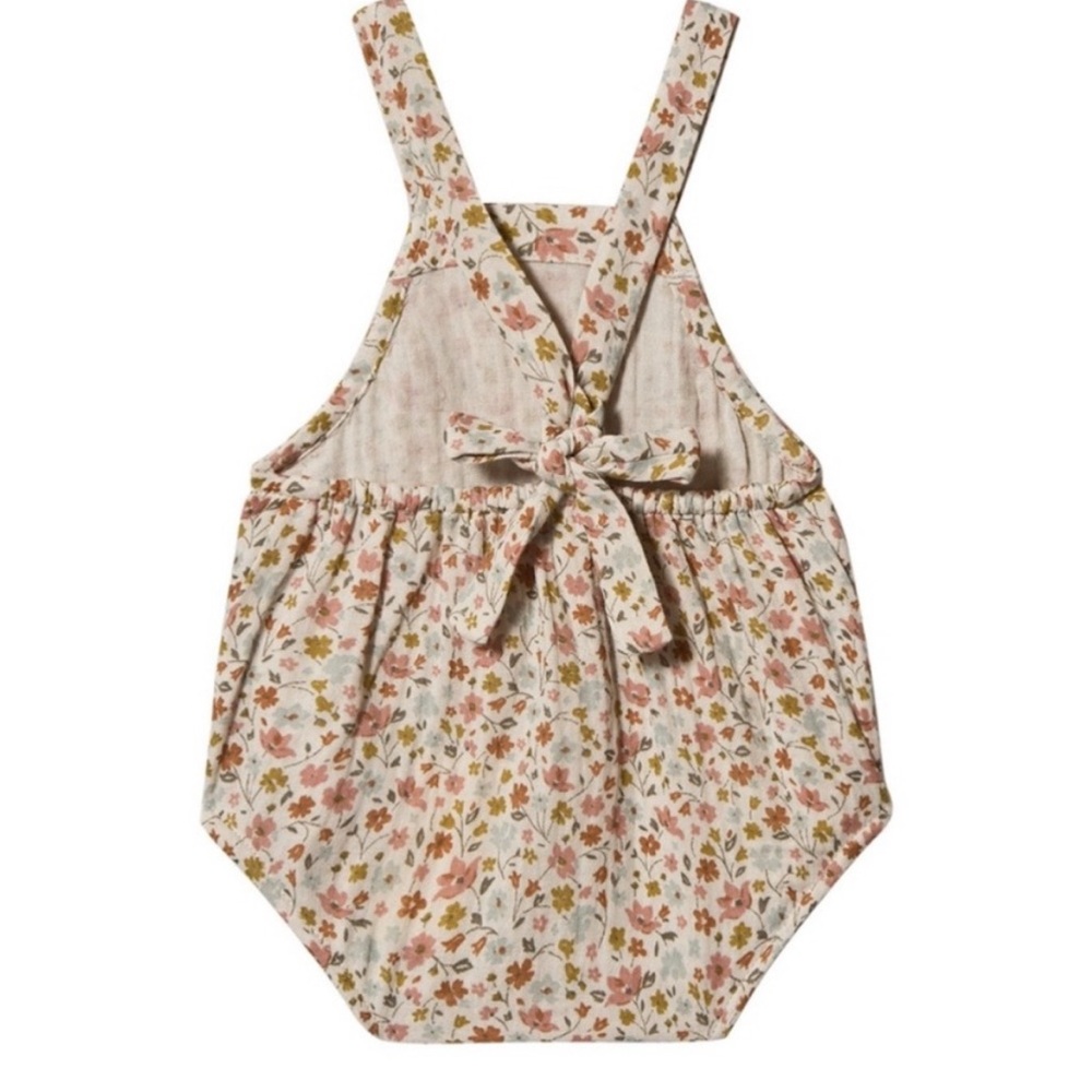 Rylee + Cru Norah Bubble Romper in Flower Field